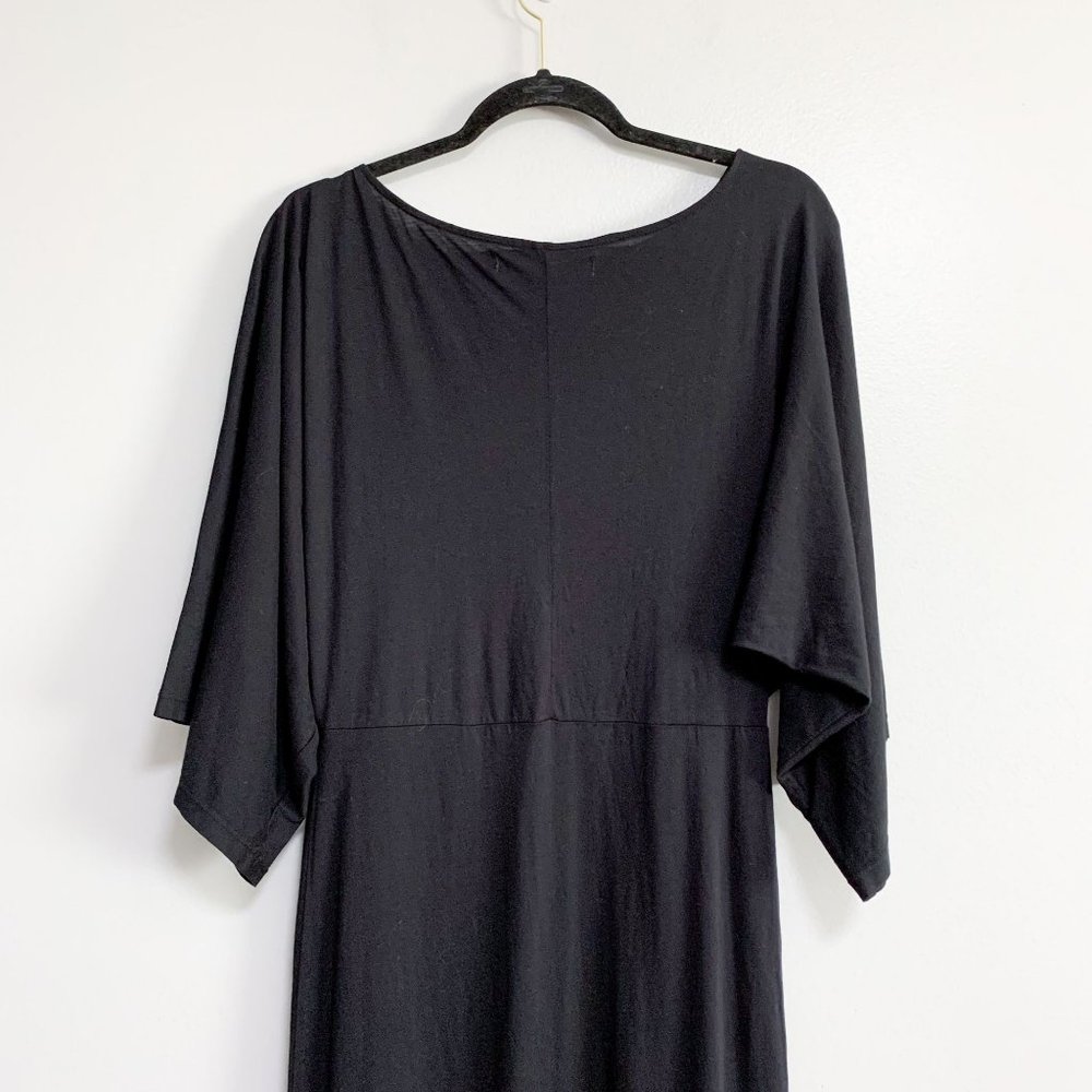 SOLD❗️Free People Beach Round Neck Wide Sleeve Split Front Maxi Dress Size M - Picture 9 of 11